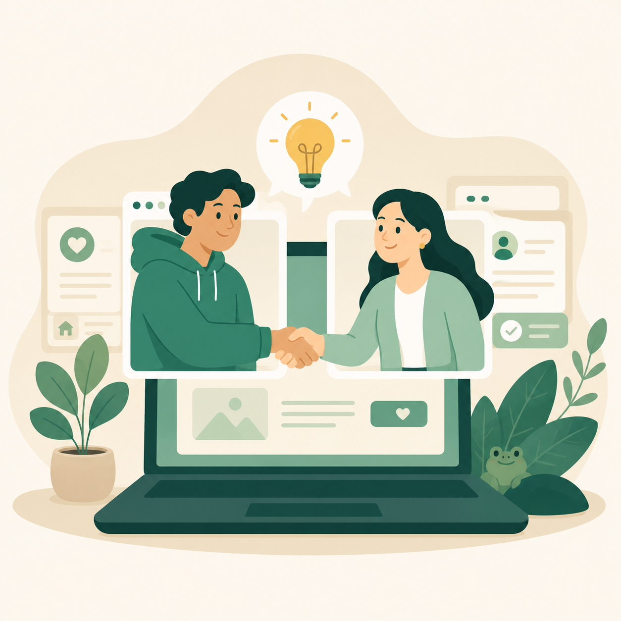 Illustration : les conversations déjà engagées restent ouvertes